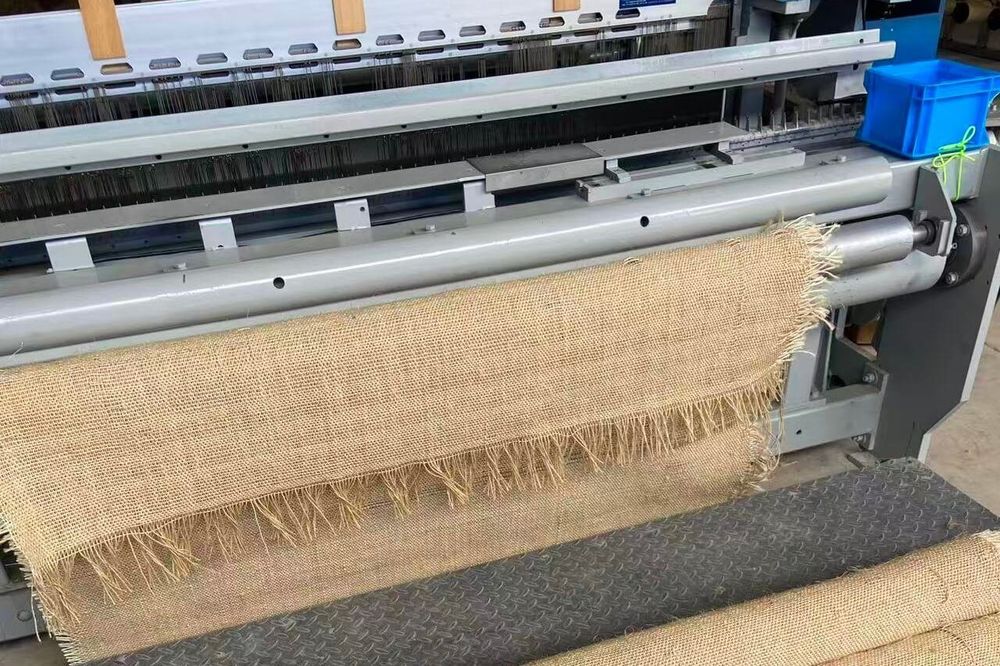 Sisal loom in the textile workshop